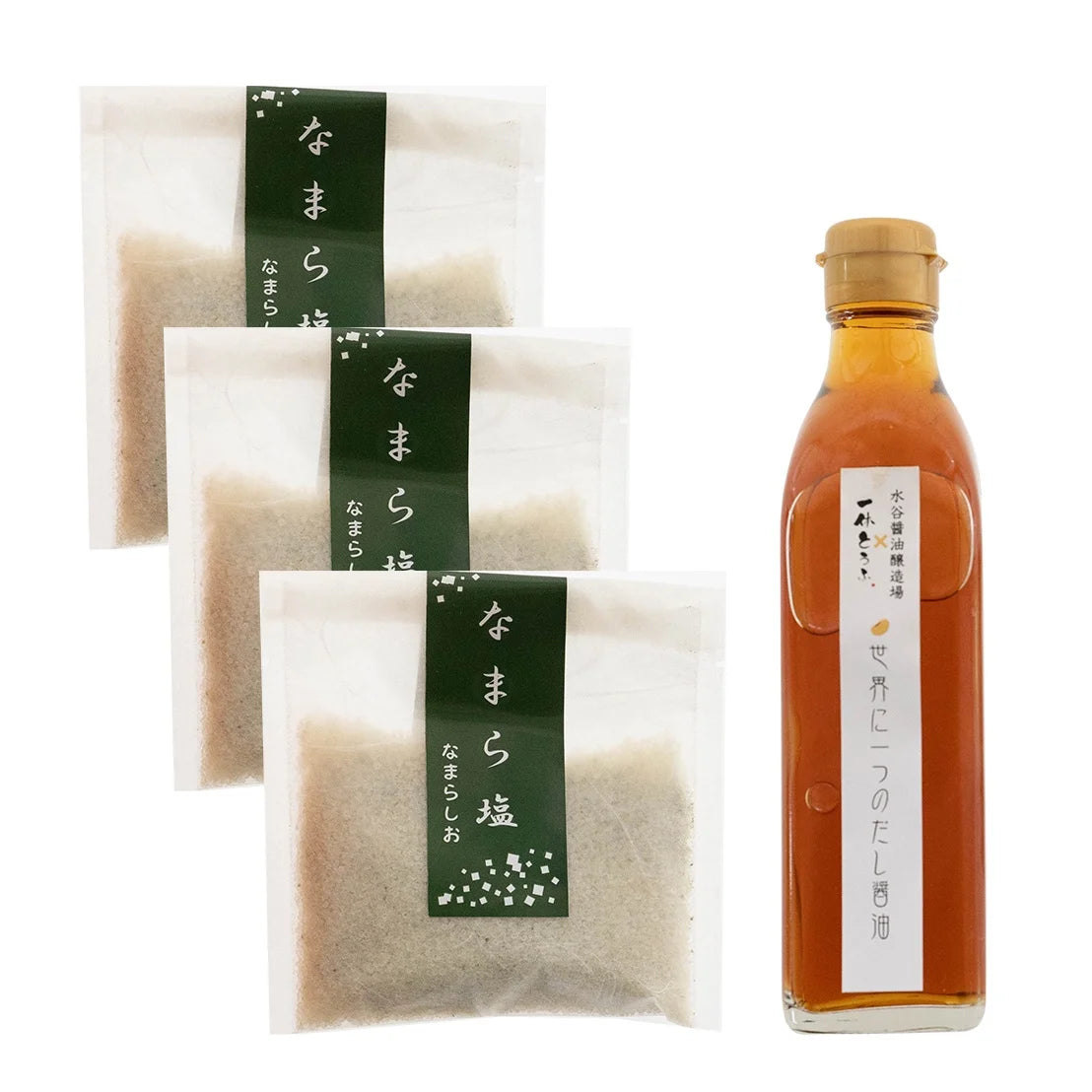 なまら塩(3袋) + お豆腐専用だし醤油